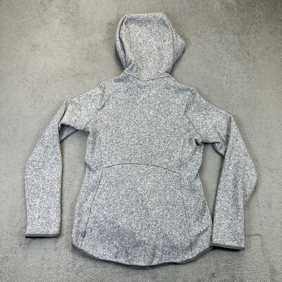 Lululemon Fleece and Thank You Hooded Pullover 1/2 Zip Womens Size 6 Gray - Picture 6 of 7